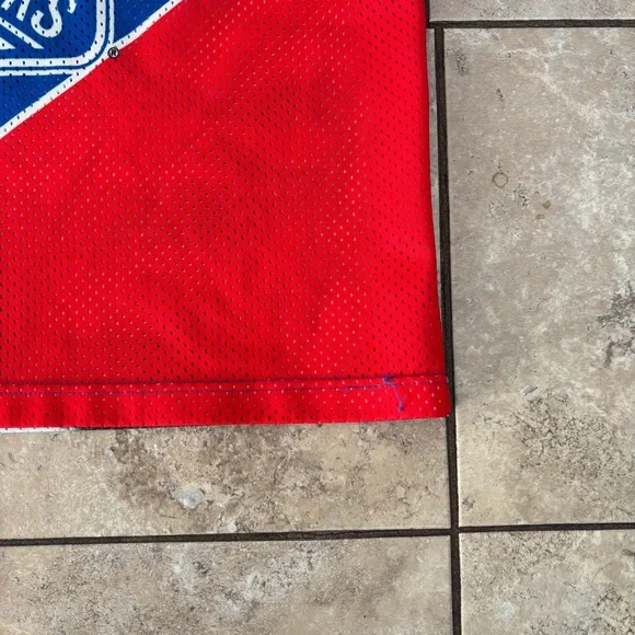 Vintage 90s NHL New York Rangers All Over Print Hockey Mesh CCM Jersey Sz Medium - Picture 8 of 10